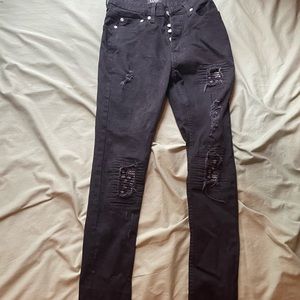 Boohoo MAN black skinny jeans mens